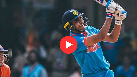 Shubhman Gill long Six: 
