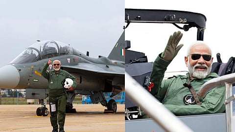 PM Narendra Modi Tejas Ride
