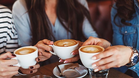 Drinking Coffee