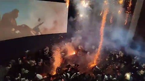 Firecrackers Burst In Theater