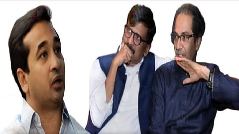 mla nitesh rane criticises mp sanjay raut and former cm uddhav thackeray
