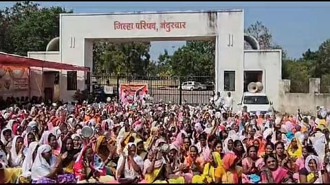 anganwadi sevika andolan in nandurbar