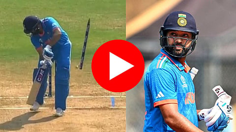 Rohit Sharma Wicket Video