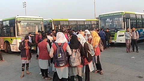 workers strike interrupts nashik city link bus service today