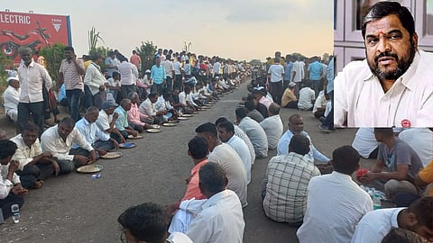 shiroli police charged raju shetti and two thousand five hundred karykarta pune bangalore highway protest