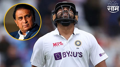 rohit sharma with sunil gavaskar 
