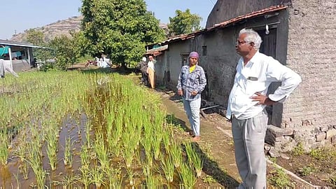 huge loss of farmers nilwande dam water enters in farm and houses near akole