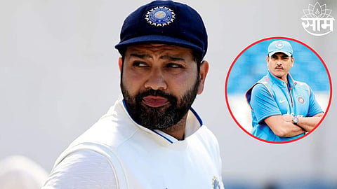 rohit sharma with ravi shastri