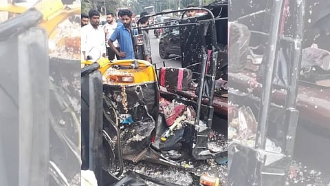 Keral Rickshaw Bus Accident