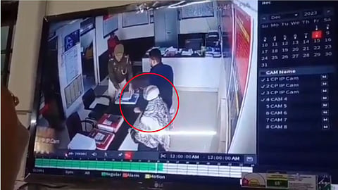 firing of police inspector pistol women injured