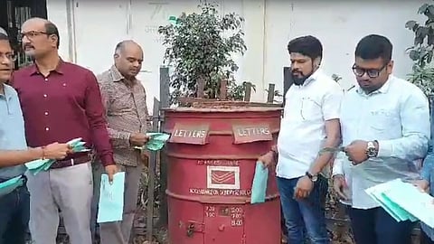 jain samaj bjp protests against eggs in mid day meal