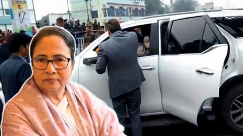 Mamata Banerjee Injured In Car Accident