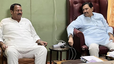 udayanraje bhosale meets political rival ramraje naik nimbalkar in phaltan