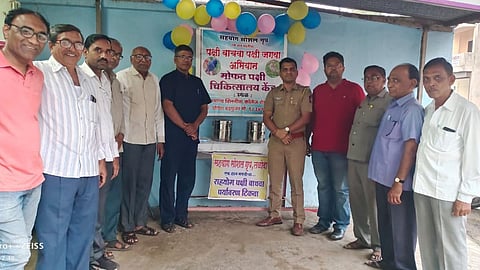 bird care center in taloda on occasion of kite festival nandurbar