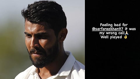 Ravindra Jadeja Apologize Sarfaraz khan