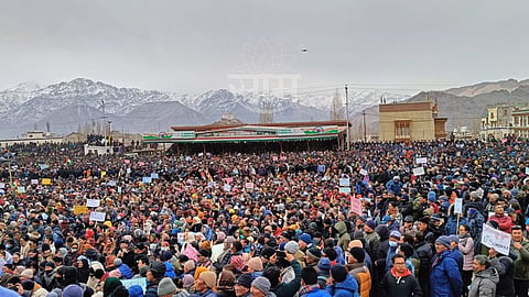 Protest in Ladakh 