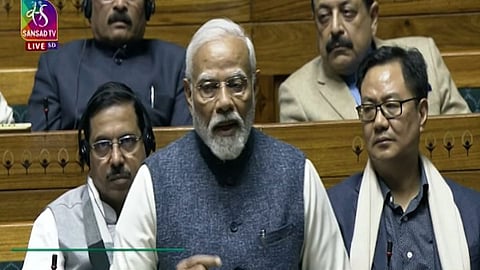 PM Modi in Loksabha 