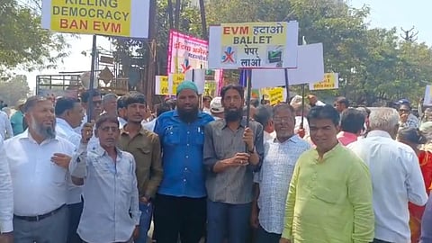 conduct election on ballot paper and not on evm demands samvidhan sanman vakil samiti