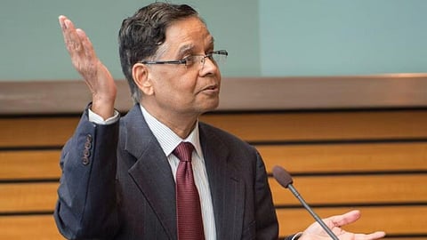 Finance Commission Chairman Arvind Pangadhia