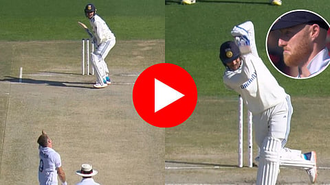 shubman gills hits straight six over the head of james anderson in ind vs eng 5th test dharmashala test watch video