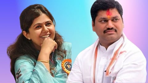 Pankaja Munde and Dhananjay Munde 