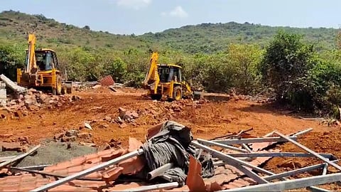 illegal construction demolished in amboli near sindhudurg