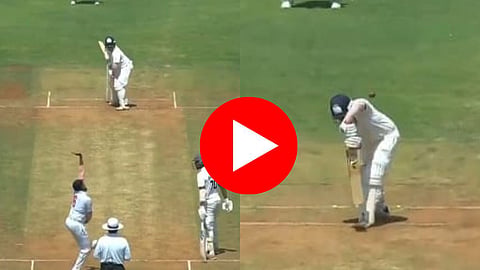 ranji trophy 2024 final prithvi shaw clean bowled by yash thakur in final video went viral 