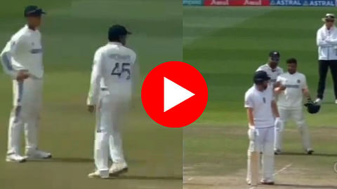 india vs england 5th test rohit sharma funny moment setting filed sarfaraz khan and yashasvi jaiswal during live match  