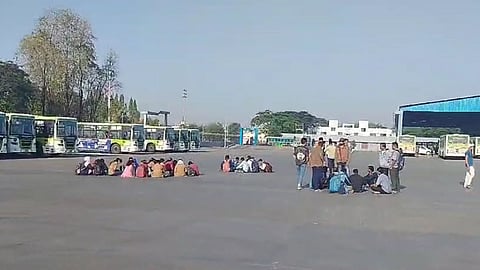 nashik city link bus service collapsed today