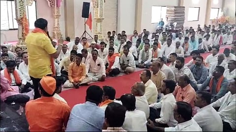 maratha samaj muk morcha in parbhani today to support manoj jarange patil 