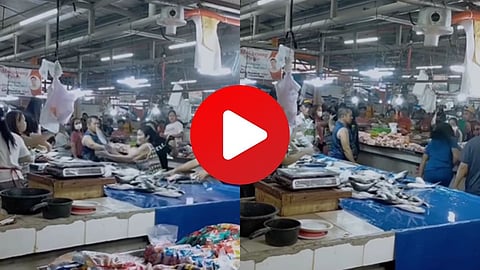 Women Fight In Fish Market Video Viral 