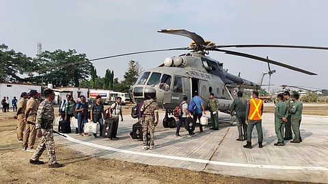 iaf chopper support for lok sabha polls in gadchiroli chimur constituency