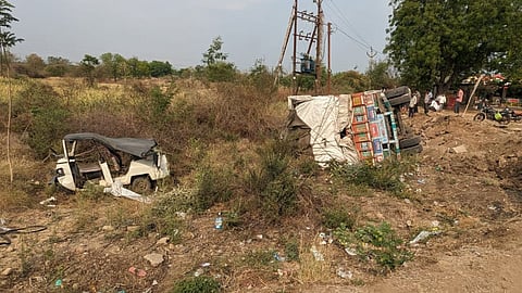 Truck Hit Rickshaw