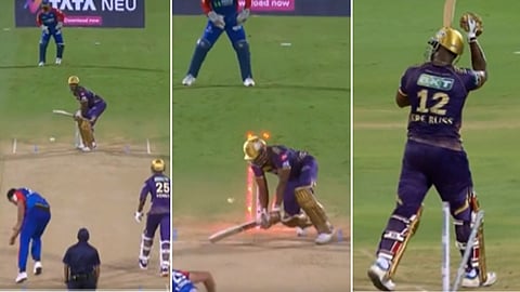 Andre Russell Clean Bowled on ishant sharma