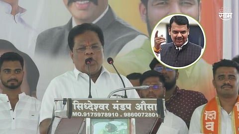 देवेंद्र फडणवीस यांनी मला राजकारणात आणले, शिवसेना नेते तानाजी सावंत यांचं वक्तव्य 