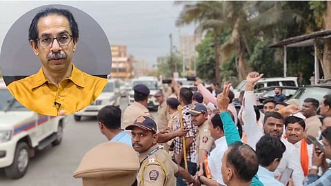 श्रीकांत शिंदेंच्या घरासमोरून जात होता उद्धव ठाकरेंचा ताफा, शिवसैनिकांच्या जोरदार घोषणा, VIDEO पाहा