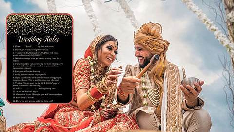 Viral Wedding Card: देवा रे देवा! लग्नात येणाऱ्यांसाठी १५ खतरनाक नियम, वाचून तुम्हीही डोक्याला हात लावालं; डेंजर पत्रिका एकदा पाहाच!