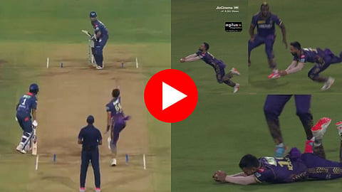 Ramandeep Singh Catch: लखनऊमध्ये अवतरला 'सुपरमॅन' ; रमनदीपने २१ मीटर मागच्या दिशेने धावत टिपला IPL चा बेस्ट कॅच - Video