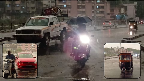 पुण्यात सलग चौथ्या दिवशी पावसाची हजेरी, सगळीकडे पाणीच पाणी अन् वाहतूक कोंडी; नागरिकांची तारांबळ 