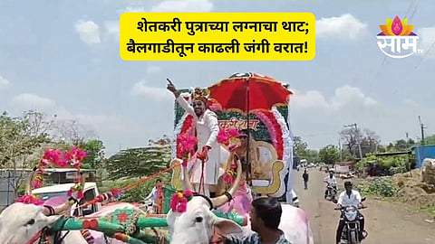 Dharashiv Wedding News: बैलाच्या वाढदिवसाचा मुहूर्त, लग्नपत्रिकेऐवजी पुस्तिका अन् अनोखी मिरवणूक; शेतकरी पुत्राच्या लग्नाचा थाटचं न्यारा!