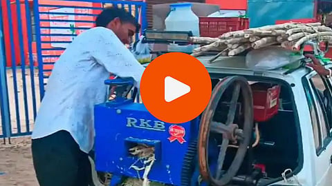 Viral Video: जबरदस्त देसी जुगाड! कारमध्येच लावली ऊसाच्या रसाची मशीन, VIDEO ची होतेय चर्चा