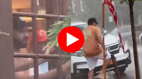 Rohit Sharma Viral Video: धो धो पावसामुळे हिटमॅन आणि द वॉलची उडाली तारांबळ, भिजण्यापासून वाचण्यासाठी केलं असं काही...