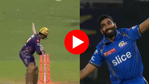 Jasprit Bumrah:  नाद करा पण बुमराहचा कुठं! स्विंग होणाऱ्या चेंडूवर सुनील नरेनची दांडी गुल- Video