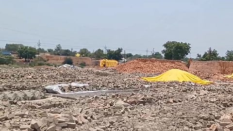 bricks manufacturing encroachment removed in amravati
