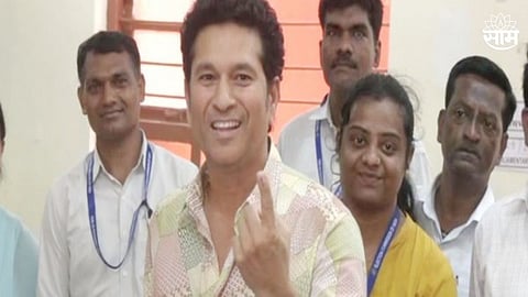 Sachin Tendulkar: मास्टर ब्लास्टर सचिन तेंडुलकरने बजावला मतदानाचा हक्क! मतदानाचं महत्व पटवून देत म्हणाला... 