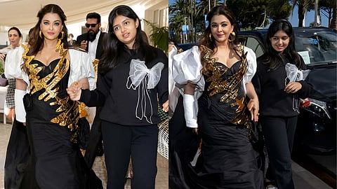 Cannes Festival 2024 : हात फ्रॅक्चर असतानाही ऐश्वर्याची कान्स रेड कार्पेटवर रुबाबत एन्ट्री, लेक आराध्याचं होतंय कौतुक