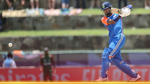 IND vs BAN, 1st Inning: अँटिग्वामध्ये पंड्या शो! हार्दिकचा अर्धशतकी तडाखा; बांगलादेशसमोर जिंकण्यासाठी डोंगराइतकं आव्हान