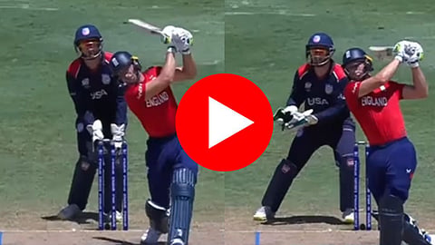 Jos Buttler Sixes: 6,6,6,6,6, जोस बटलरकडून USA च्या गोलंदाजांची धुलाई; पाहा सलग 5 षटकारांचा VIDEO
