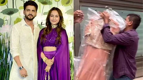 Sonakshi Sinha Wedding Look : सोनाक्षी आज होणार जहीरची बायको, लग्नात परिधान करणार 'या' रंगाचा लेहेंगा; पाहा VIDEO