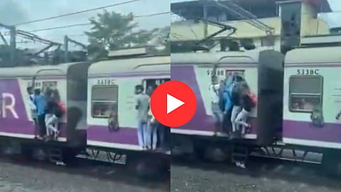 लोकलने असा जीवघेणा प्रवास करू नका; मनाला चटका लावणारा व्हिडिओ पाहाच